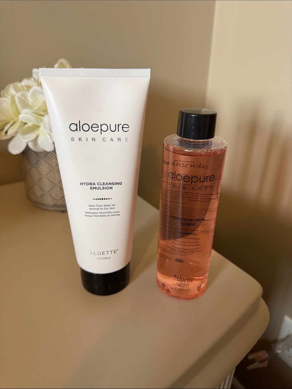 Aloette Skin Care Hydra Cleansing Emulsion & Sensitive Skin Toner